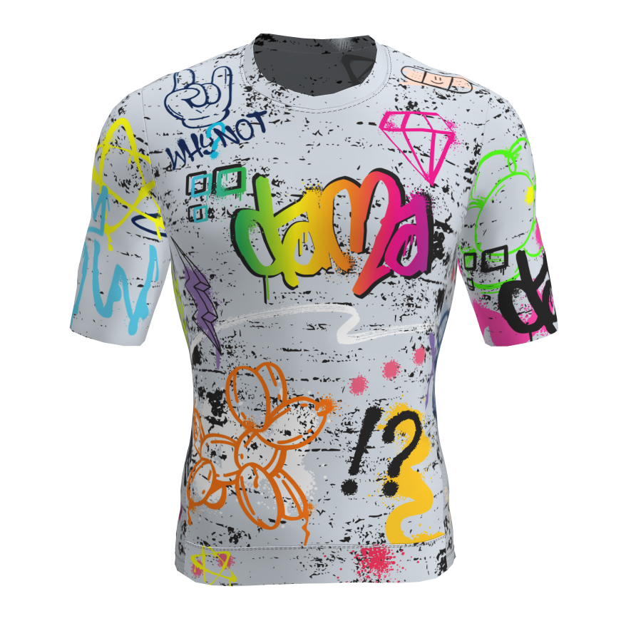 Shirtzshop Kiwistar Maglietta Uomo Creativa – Girocollo 100% Cotone – Stampa Divertente Grafite – Taglio Dritto, Lavabile