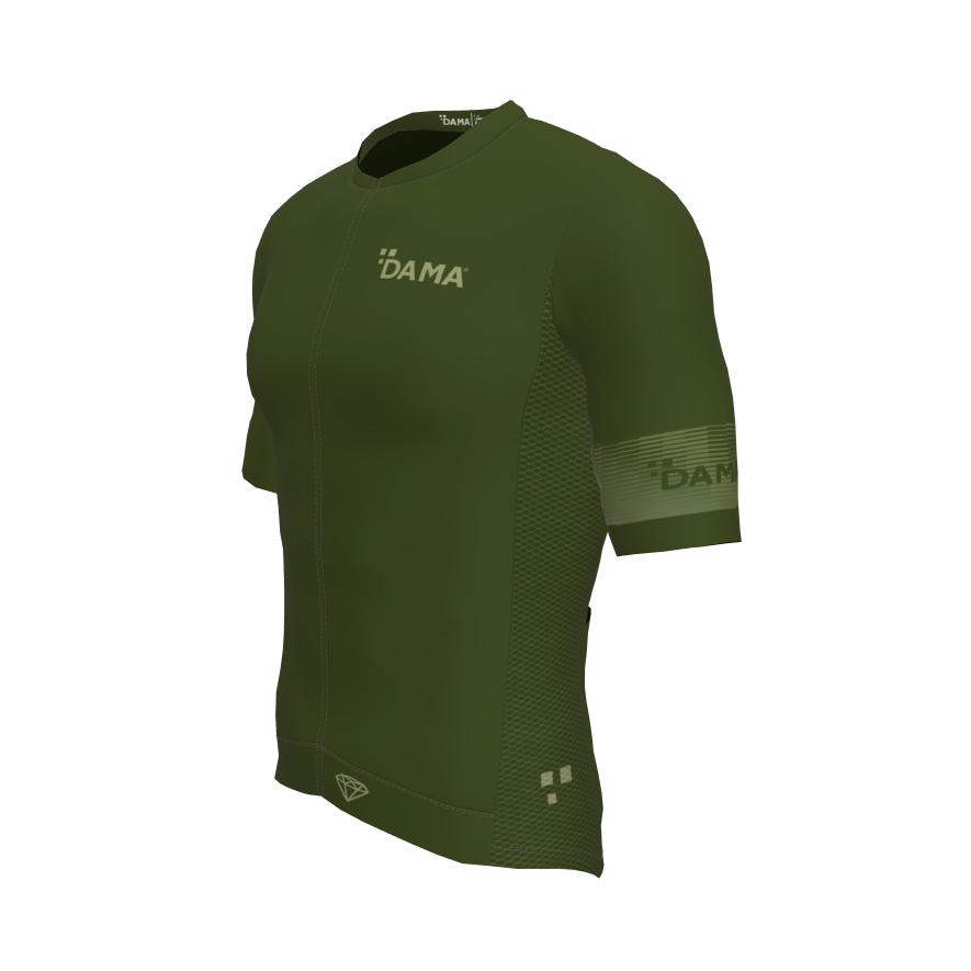 TINTA UNITA VERDE MILITARE - MAGLIA MANICA CORTA - DIAMOND