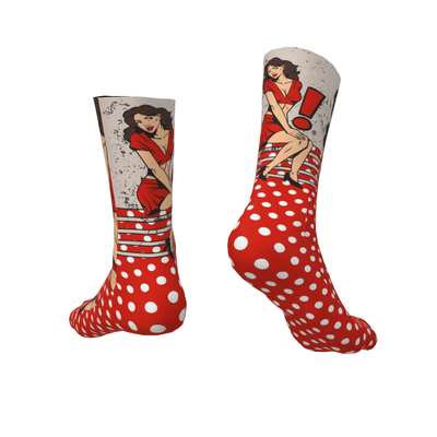 PIN UP RED - CALZE